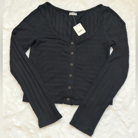 NWT Intimately Free People Cabin Ready ¾ sleeve cardigan - Picture 4 of 10
